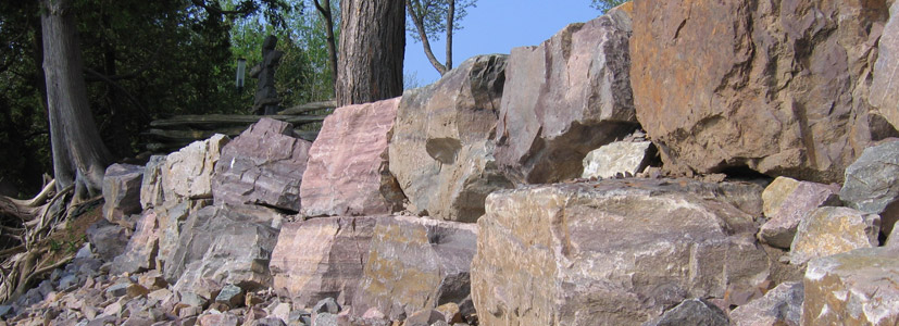 Stone work services provide this Vermont home with beautiful stones making for a lovely front door walkway.